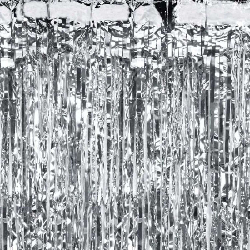 Türvorhang Lametta 100x200cm | Silber