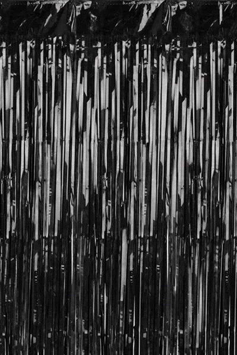 Türvorhang Lametta 100x200cm | Schwarz