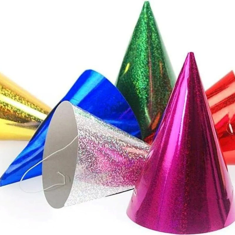 PartyHut 20 Stück 16 cm | Holografisch Mix