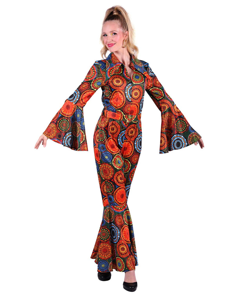 Hippie Kostüm "African Festival" für Damen | Catsuit