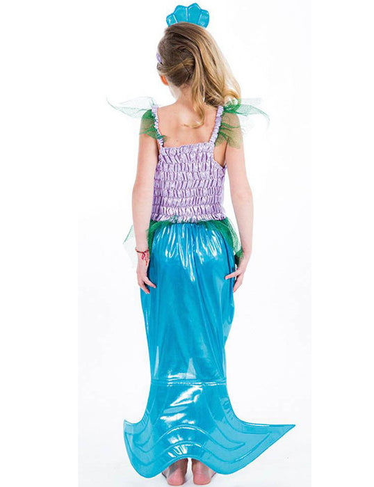 Meerjungfrau Kostüm "Amarine" für Mädchen - Blau | Nixen Mermaid Kinderkostüm