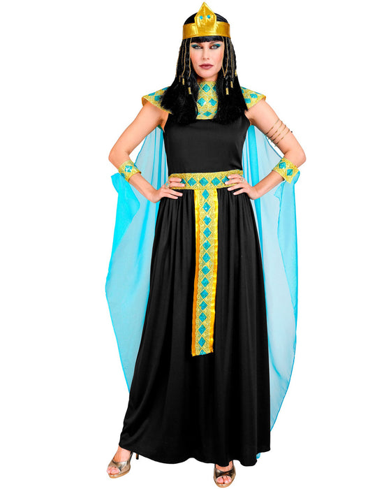 Cleopatra Damenkostüm 5-teilig | Schwarz Gold