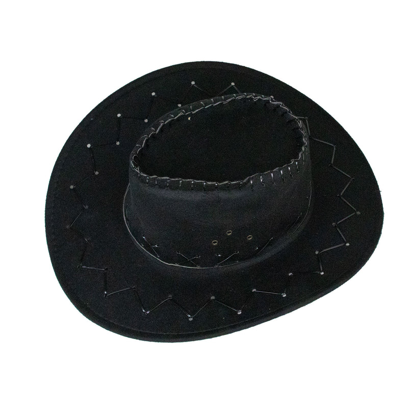 Cowboy Kostümset 9-tlg. 414044 | Schwarz - Cowboyhut Halstuch Bärte