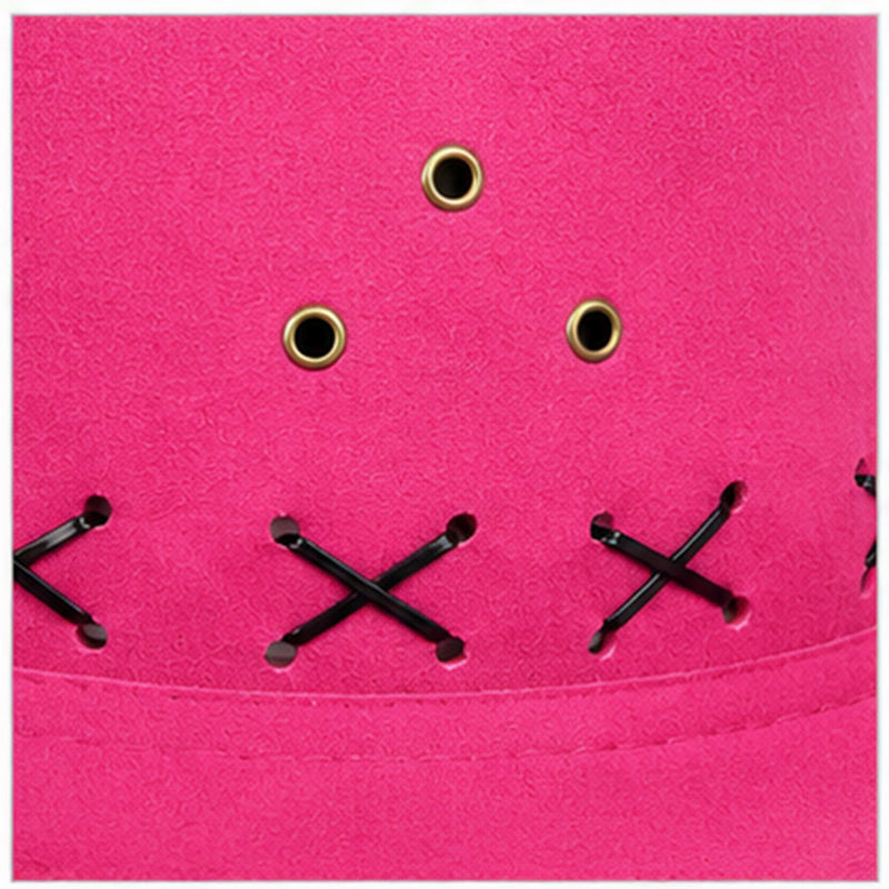 Kinder Cowboyhut mit Ziernähten | Pink | Western Hut