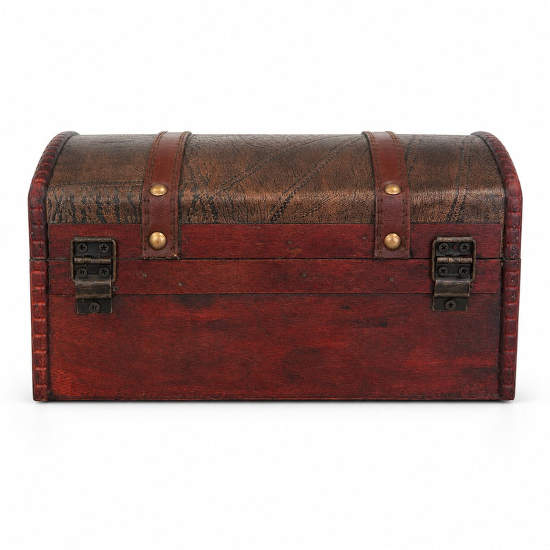 Schatzkiste Holz Piratentruhe Geschenkbox Aufbewahrungsbox 24 cm