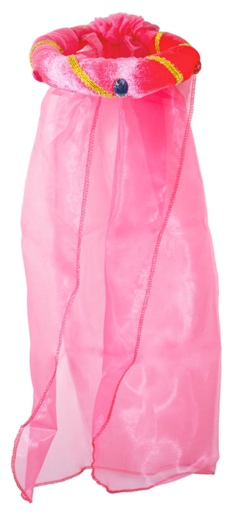Mittelalter Haarband "Rosalin" mit Schleier für Damen | Pink