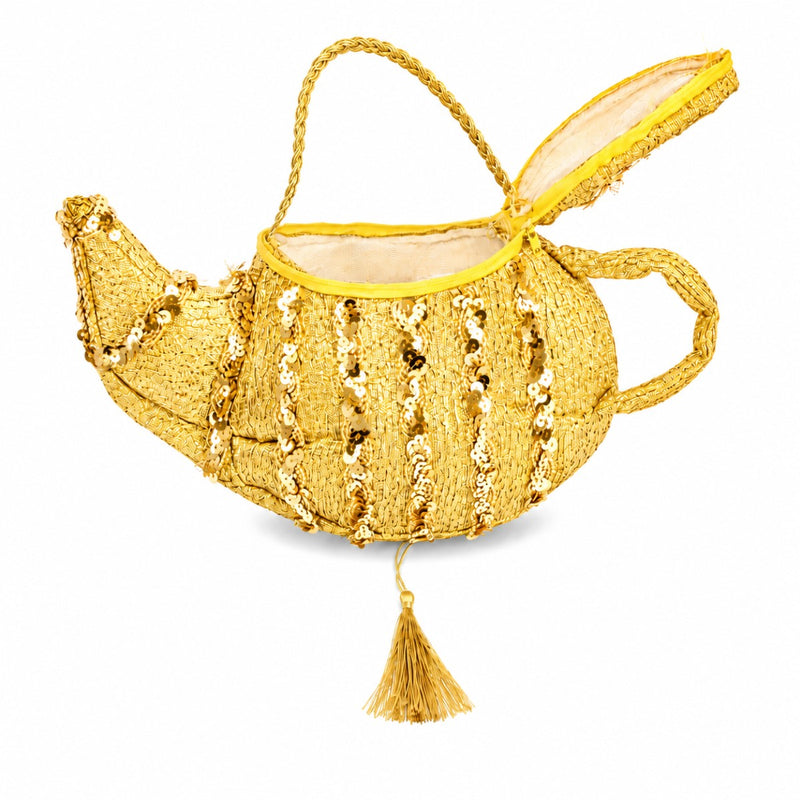 Handtasche Wunderlampe zum Märchen Kostüm | Gold