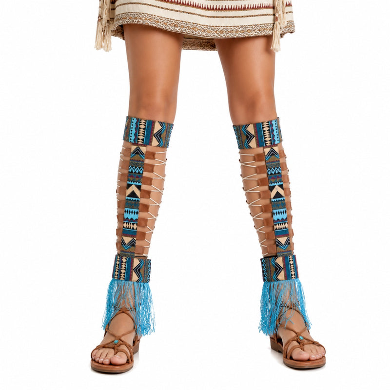Indianerin "Cherokee" Beinstulpen für Damen