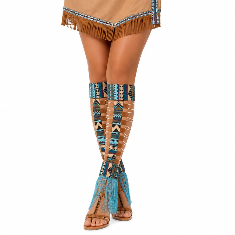 Indianerin "Cherokee" Beinstulpen für Damen
