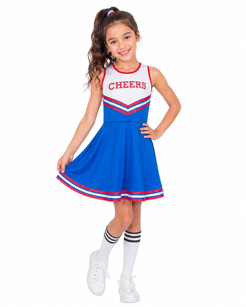USA Cheerleader Kostüm für Mädchen | Kleid