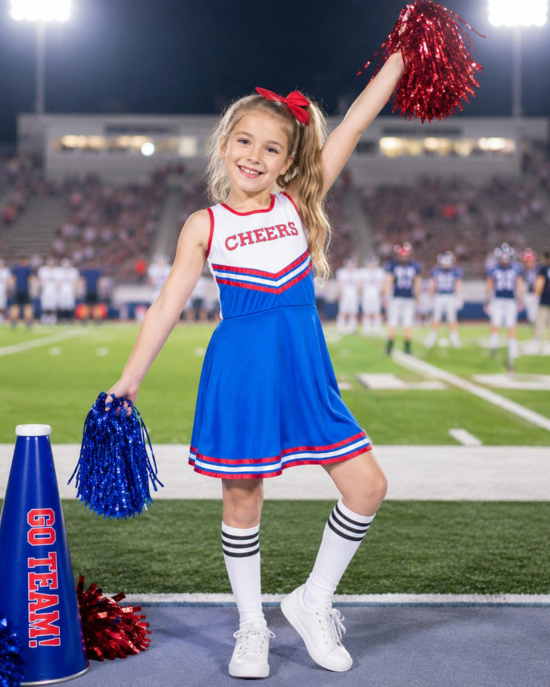 USA Cheerleader Kostüm für Mädchen | Kleid
