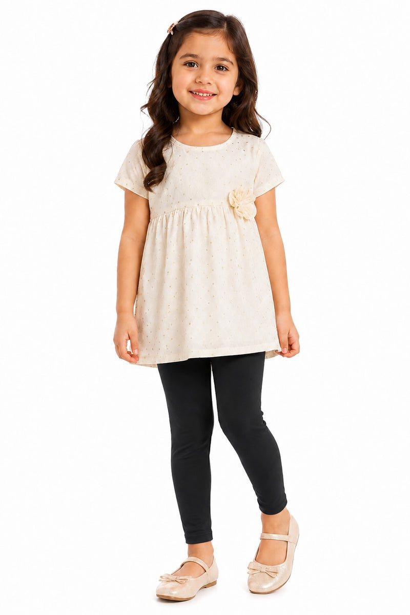 Leggings für Kinder 3 - 8 Jahre Schwarz