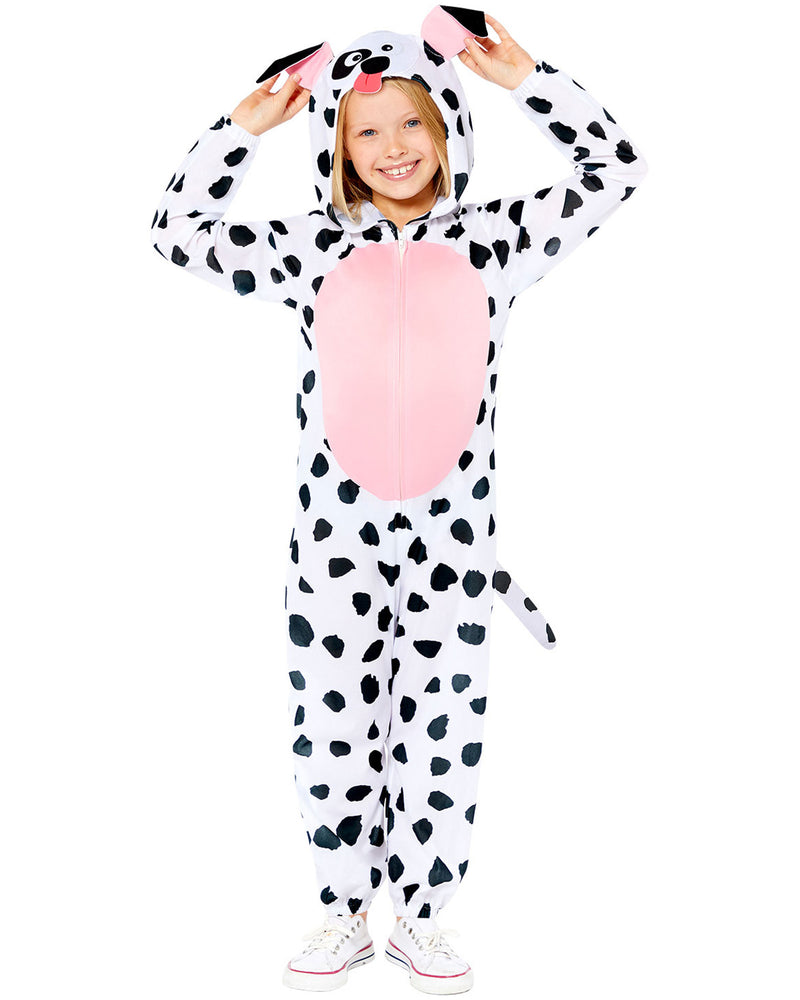 Dalmatiner Kostüm für Kinder - Onesie | Overall Tierkostüm Hundekostüm