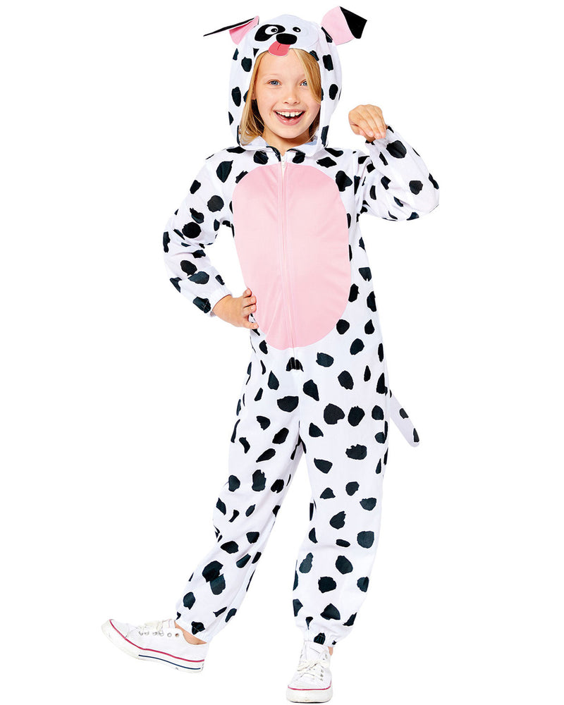 Dalmatiner Kostüm für Kinder - Onesie | Overall Tierkostüm Hundekostüm