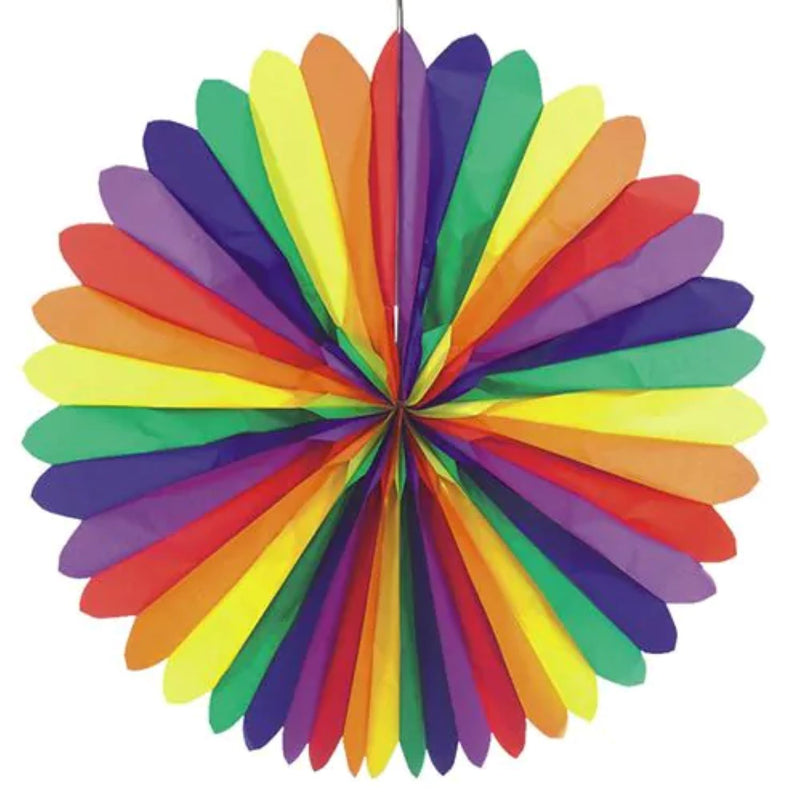 Dekofächer "Rainbow" Ø 120 cm | Schwer entflammbar