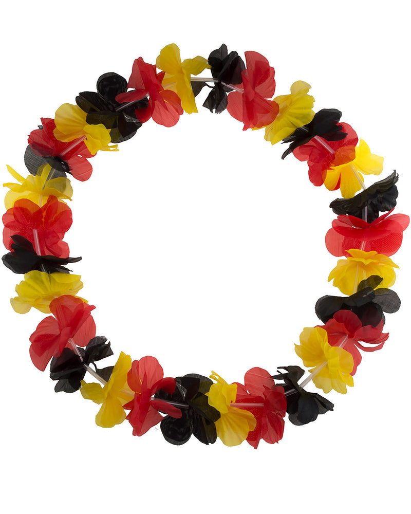 Deutschland Fan Artikel "Lei Blumenkette" | Schwarz Rot Gelb