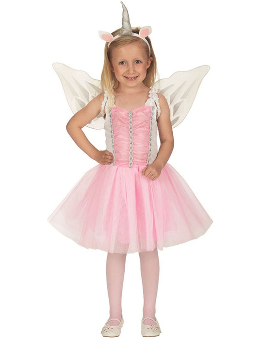 Einhorn Ballerina Kostüm für Mädchen - Rosa | Kinder Märchenkostüm