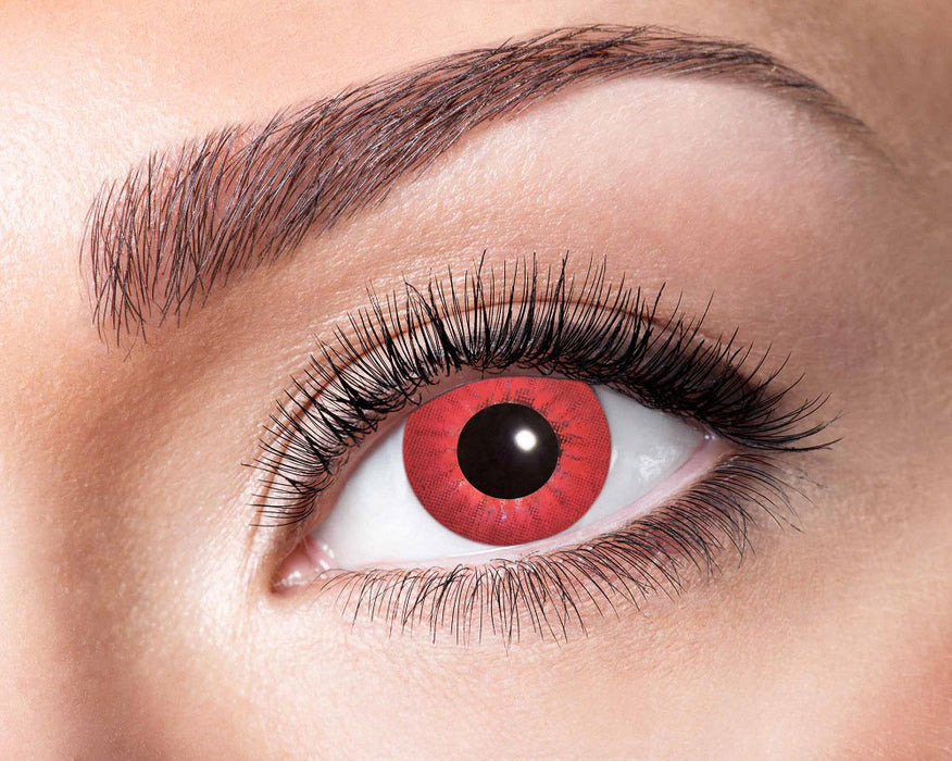 Eyecatcher Motivlinsen - farbige 3-Monats-Kontaktlinsen | m19 - Electro Red