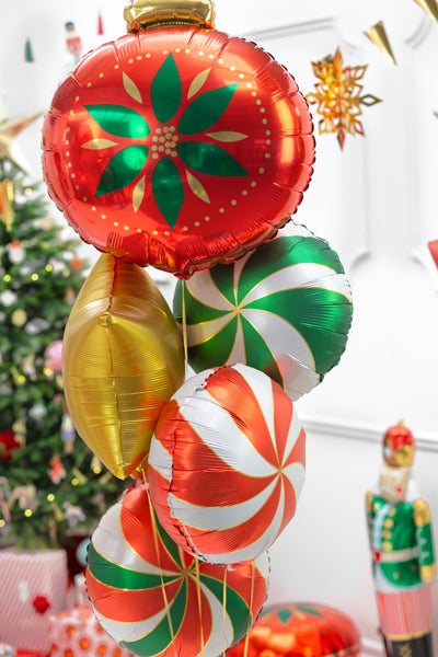 ABC Runder Folienballon "Candy" - Bonbon 35cm | Rot
