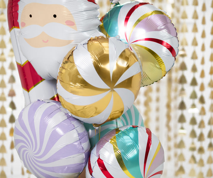 ABC Runder Folienballon "Candy" - Bonbon 35cm | Gold