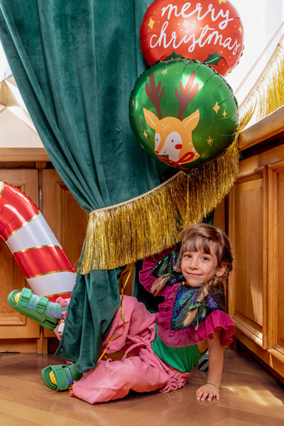 18"/Ø45cm Folienballon "Merry Christmas"