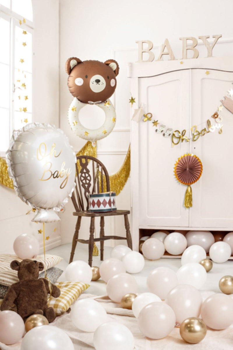 Shape Folienballon "Teddybär Rassel" | 61 x 88 cm