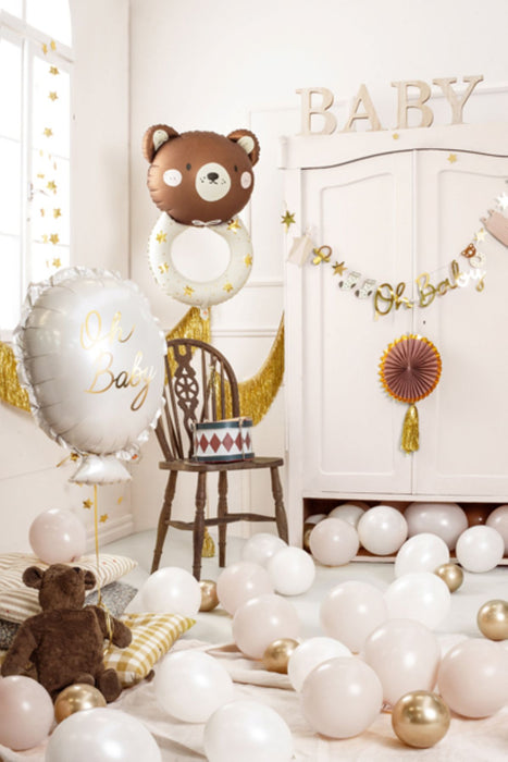 Shape Folienballon "Teddybär Rassel" | 61 x 88 cm