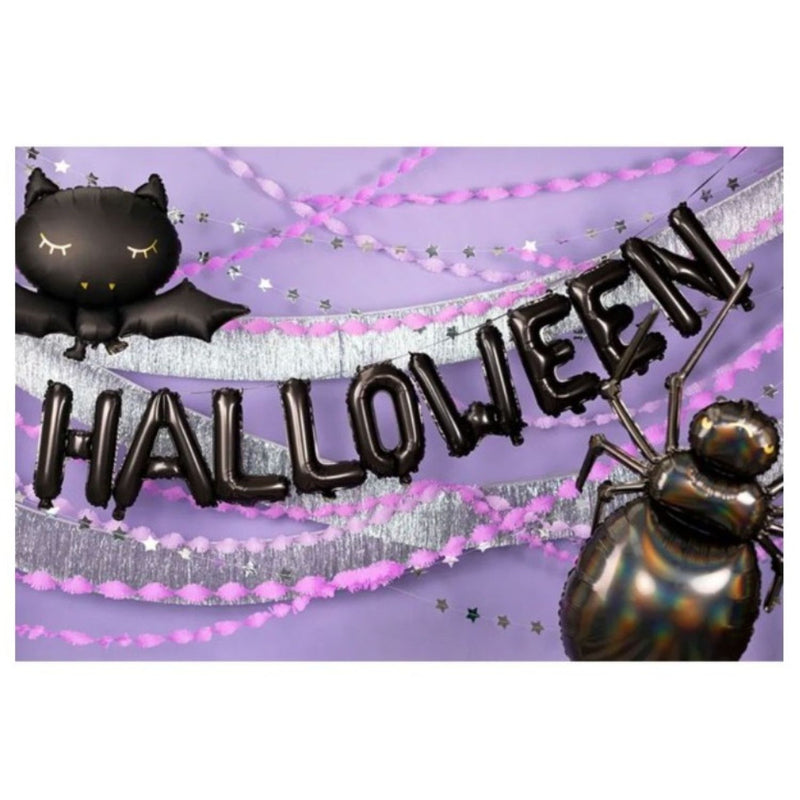 Folienballon "Halloween" Schwarz | 280x46cm (MIT LUFT ZU BEFÜLLEN)
