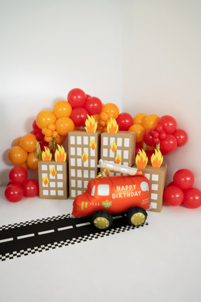 Folienballon Feuerwehr "HAPPY BIRTHDAY" | 67 x 53 cm