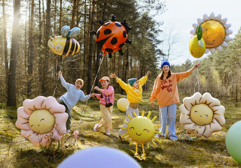 Airwalker Folienballon "Sonne" | 91 x 77 cm