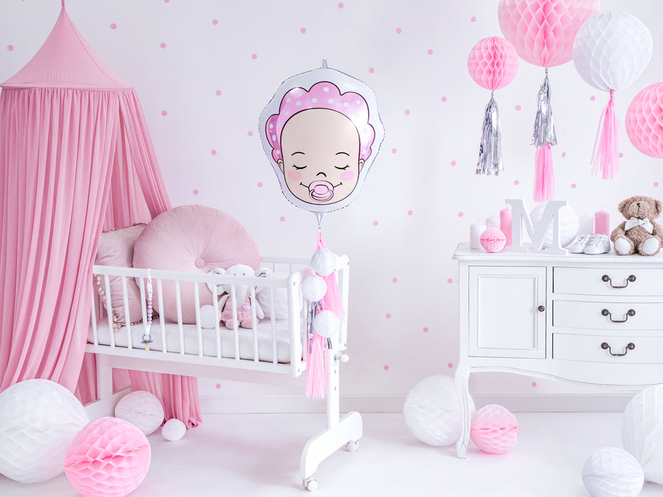 ABC18 Folienballon "Baby Girl" | Ø 45 cm