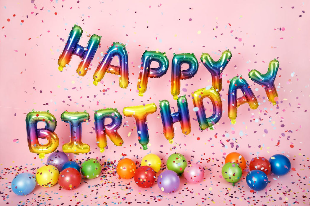 Ballongirlande "HAPPY BIRTHDAY" 340x35cm | Bunt