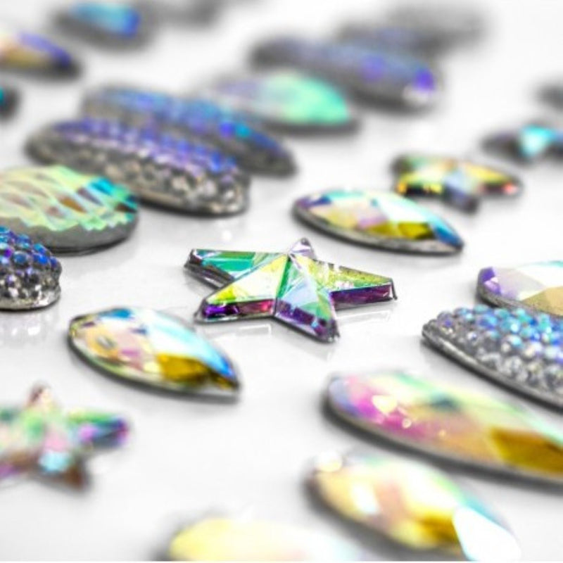 Face Jewels "Glitz Mix & Match" - Selbstklebende Glitzersteine