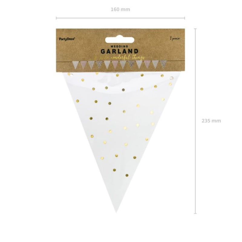 Wimpelkette Pastell Mix | 18 x 210 cm