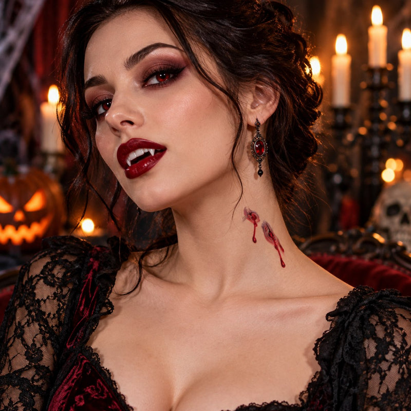 feiermeier Halloween Horror-Tattoos mit Narben-Motiven | 4 Bögen