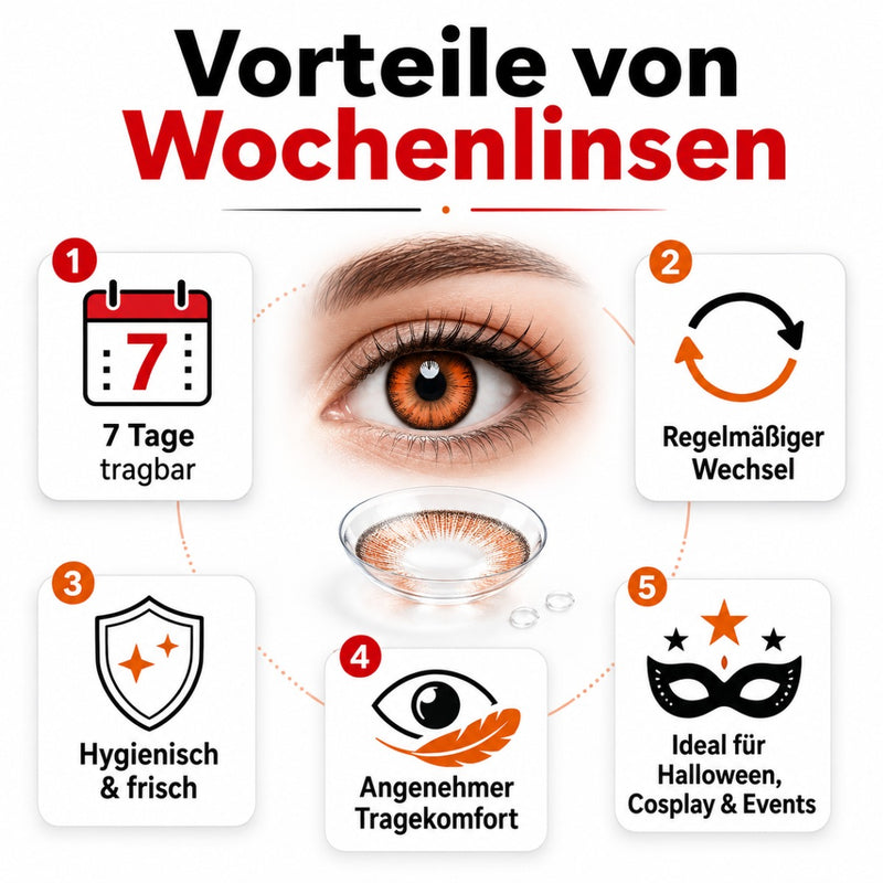 One Week Motiv Kontaktlinsen | Weiß (W98)