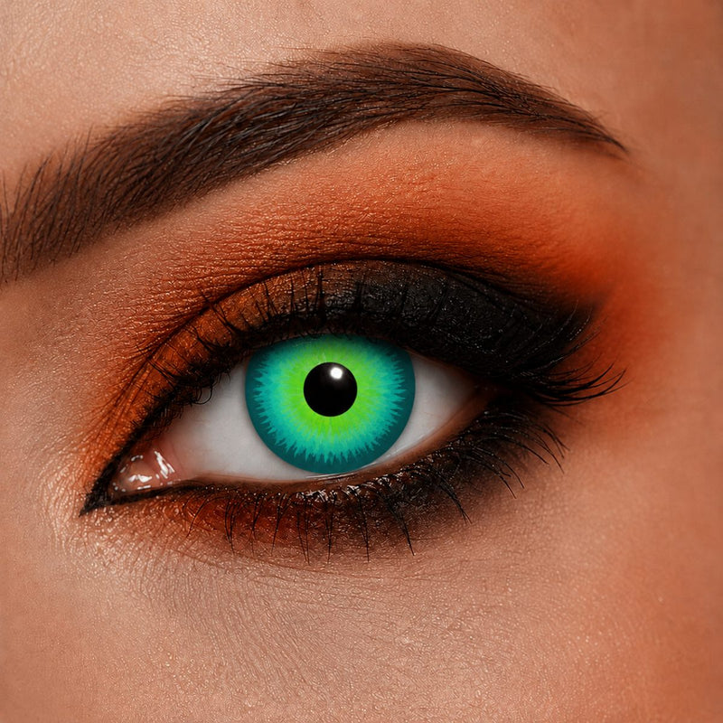 One Week Motiv Kontaktlinsen "Magic Green Eye" | Grün (w90)