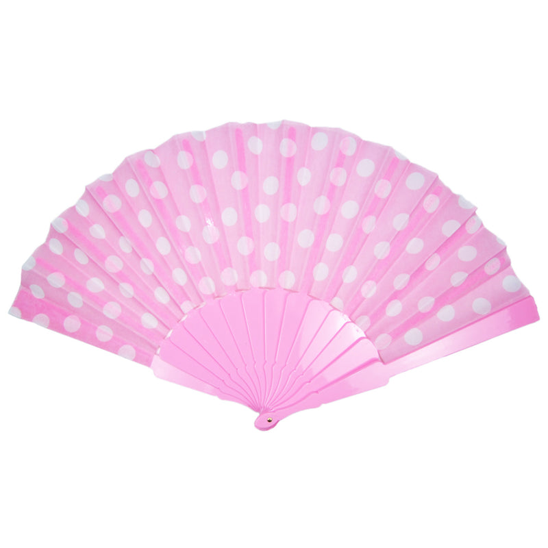 Fifties Fächer mit Punkten | Rosa