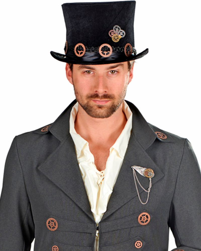 Flügel Brosche zum Steampunk Kostüm - 414014 | Bronze