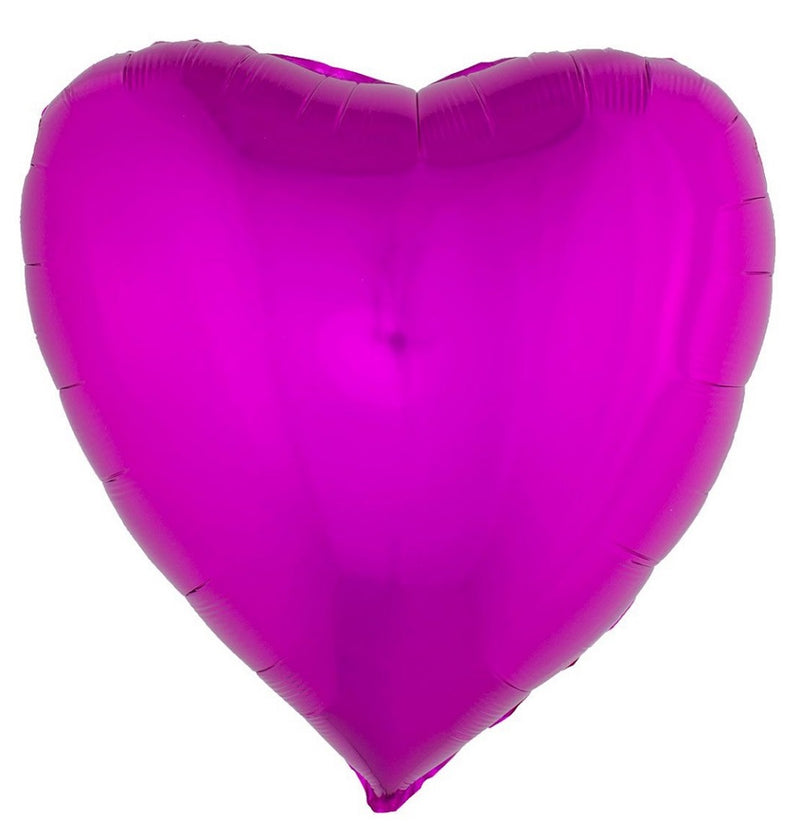 XL Folien Herz Luftballon 80,5 x 75 cm | Party Dekoration Geburtstag Hochzeit