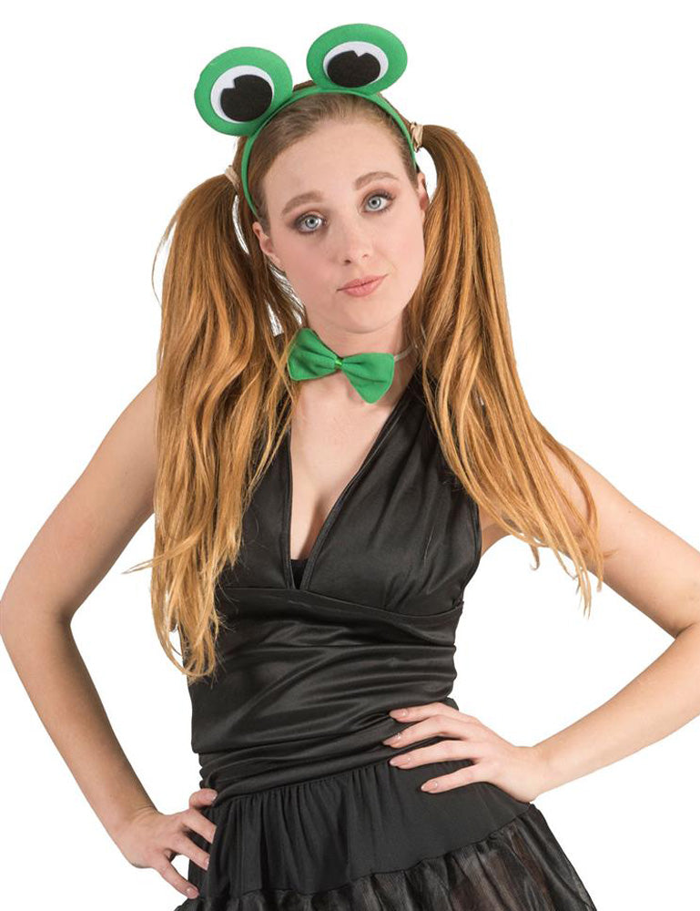 Frosch Kostüm Set 3-tlg. mit Haarreif | Grün
