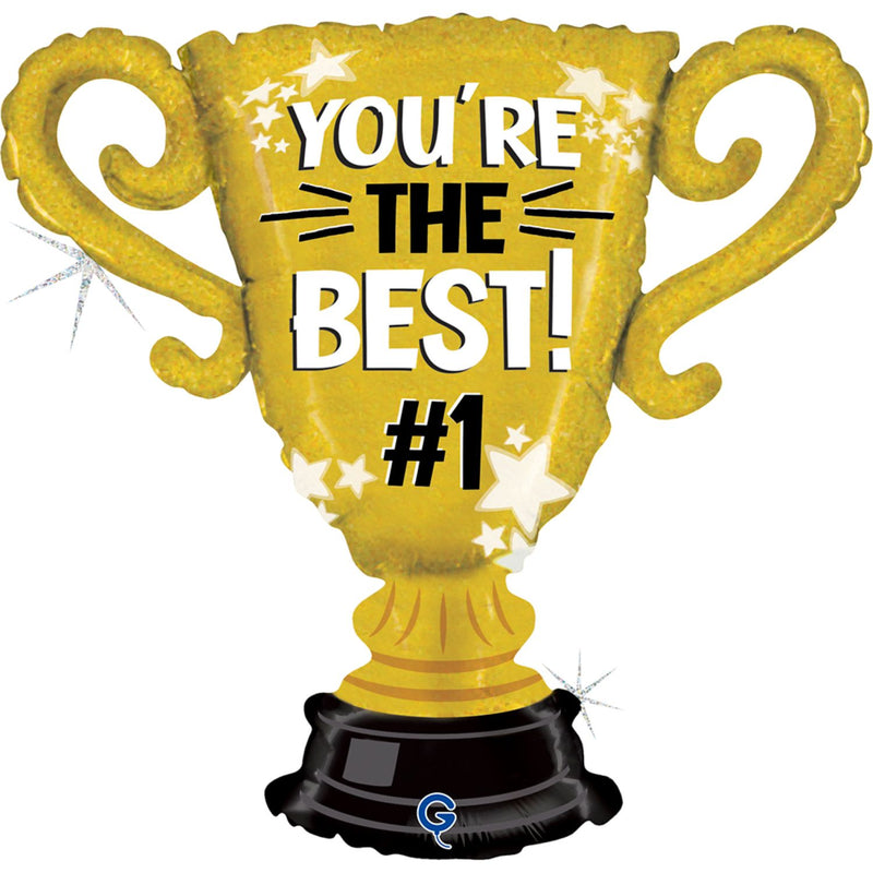 28" Folienballon Shape Pokal You´re the best! | 71 cm