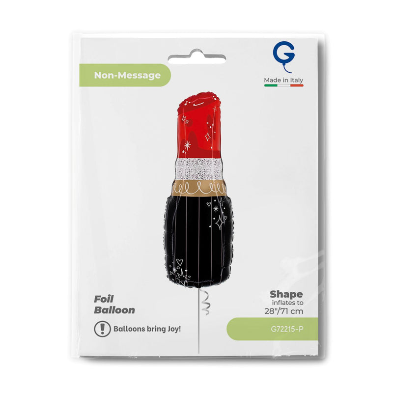 28" Folienballon Shape Lippenstift | 71 cm