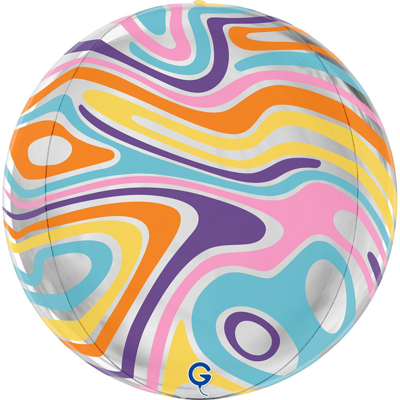 ABC4D Folienballon Globe Marble | 38 cm