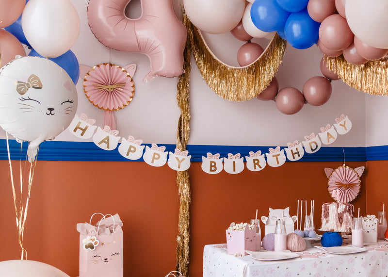 Banner "Happy Birthday Cats" | 280 cm