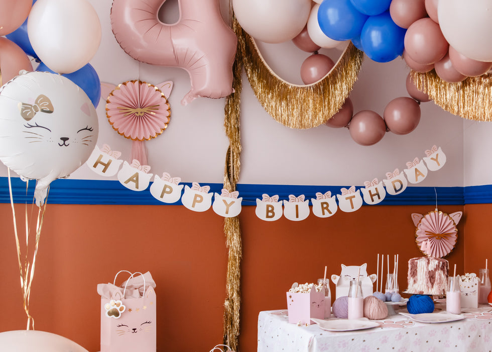 Banner "Happy Birthday Cats" | 280 cm