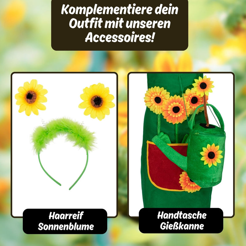 Handtasche Gießkanne mit Sonnenblumen | Grün
