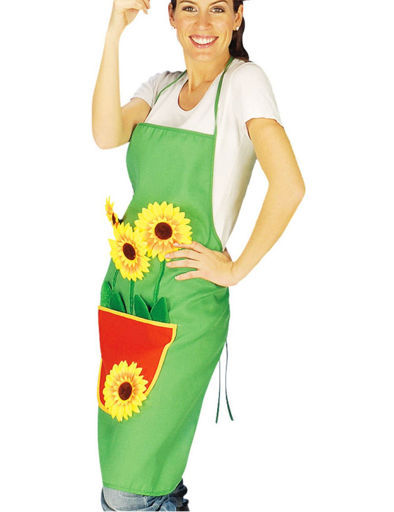 Gärtnerschürze mit Sonnenblumen | 10 Stück