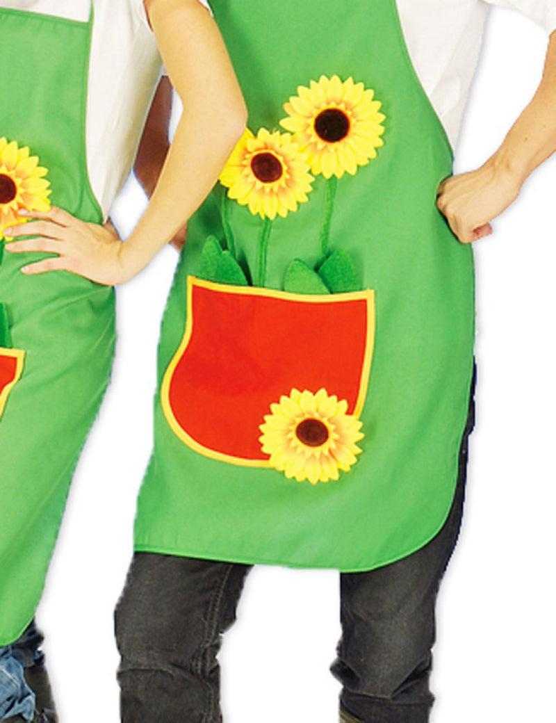 Gärtnerschürze mit Sonnenblumen | 10 Stück