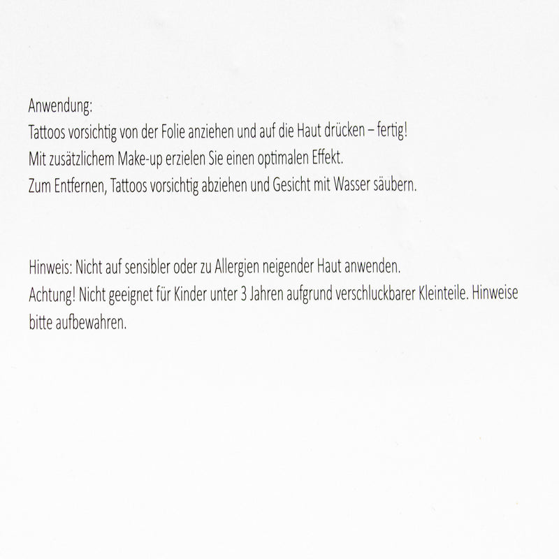 Halloween Gesichts-Tattoo "Skelett" | Schwarz Glitzer